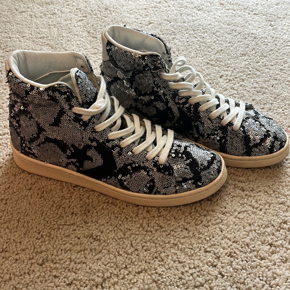 Sparkly Pattern Converse Hightops